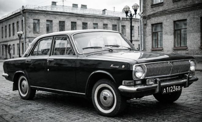 AI illustration based on the real GAZ-24-25 Double prototype